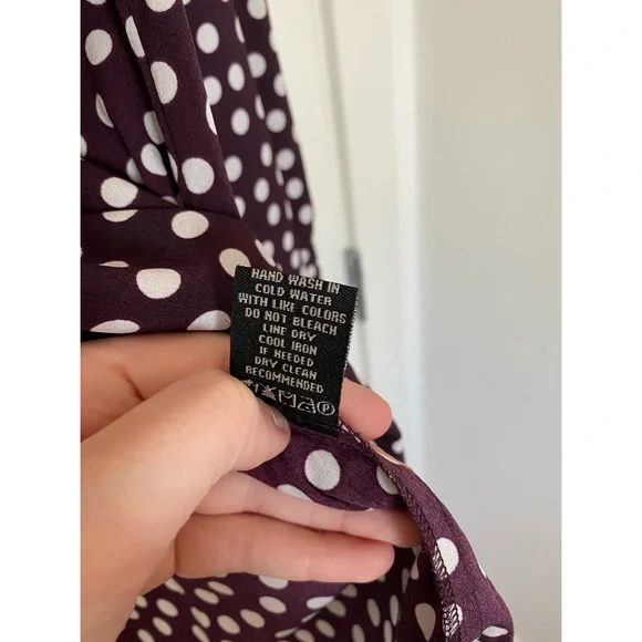 Bcbgmaxazria polka dot button down. - Picture 6 of 6